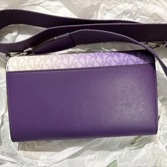 NWOT Michael Kors Ombre Purple Crossbody Bag - Picture 6 of 6